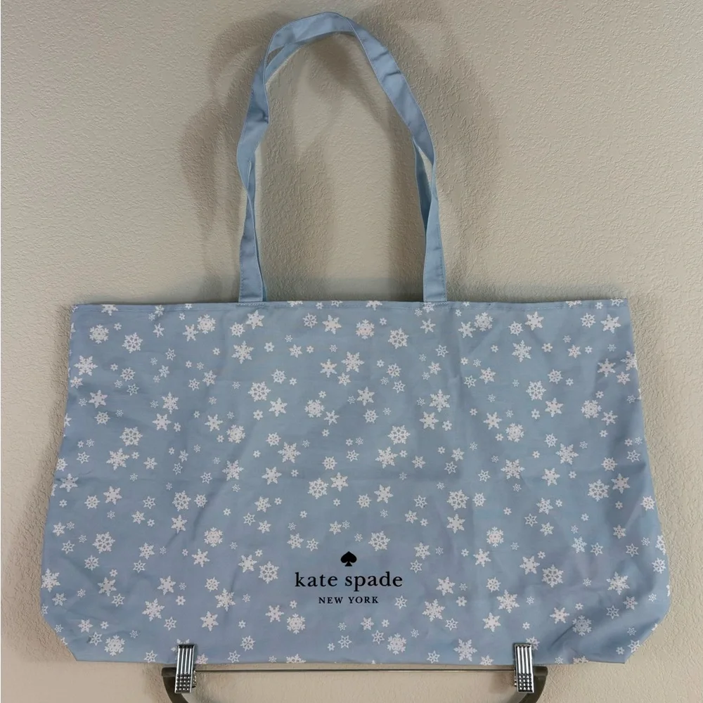 Kate Spade Snowflake Blue Tote Bag